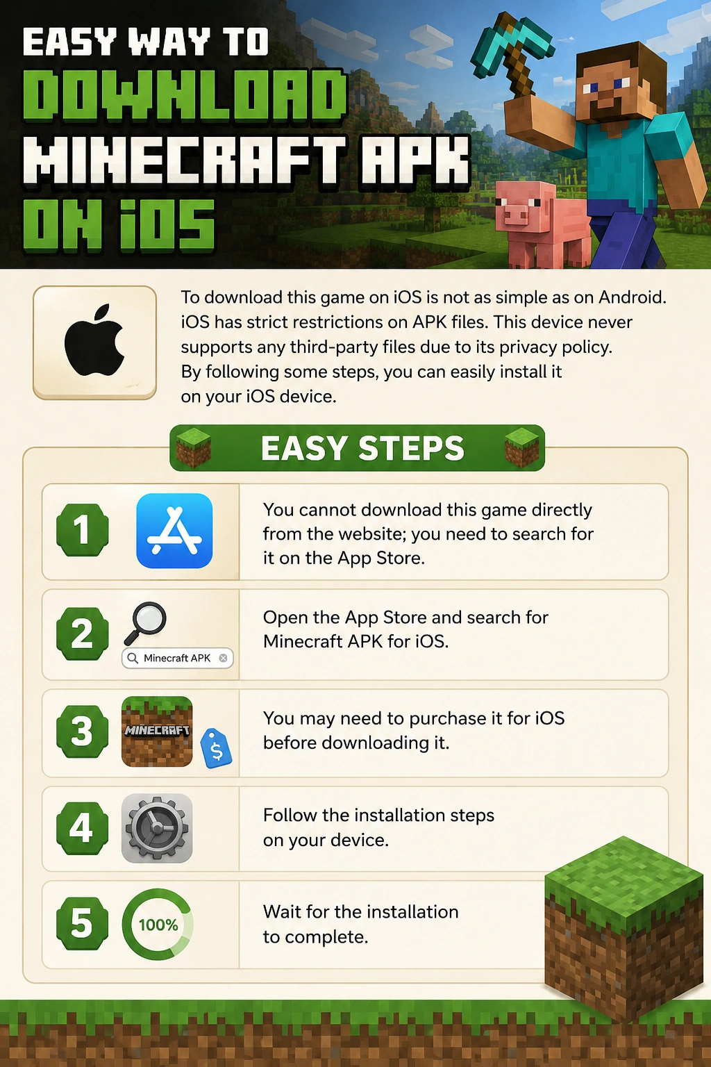 Easy Way to Download Minecraft APK on iOS