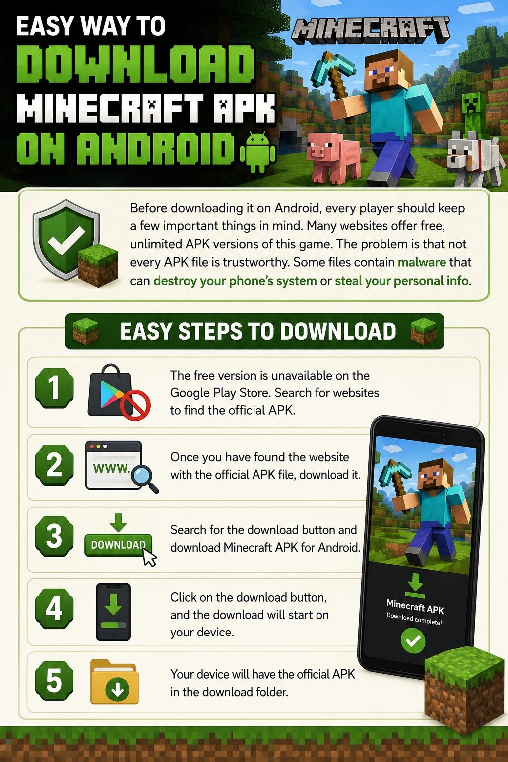 Easy Way to Download Minecraft APK on Android